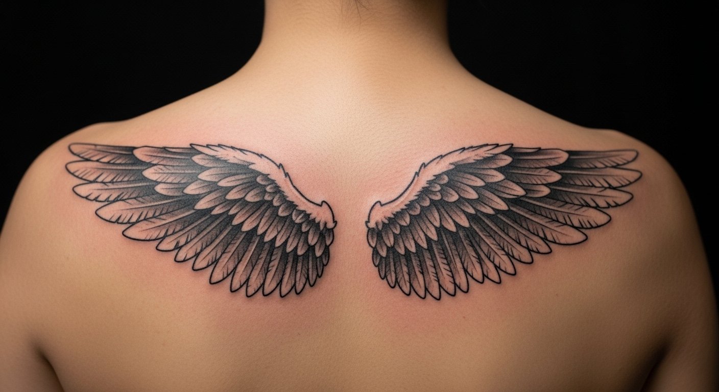 17 Minimalist Wing Tattoo Men Drawings